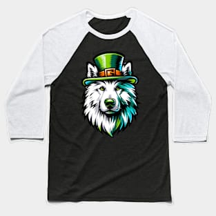 Croatian Sheepdog Celebrates Saint Patrick's Day Vividly Baseball T-Shirt